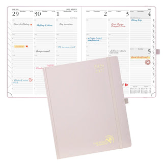 8.5“x10.5” Weekly Academic Planner 2026-2027 12-Month Hardcover