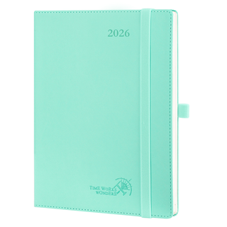 6.5x8.5 Weekly Planner 2026 Softcover Calendar Planner - Mint Green