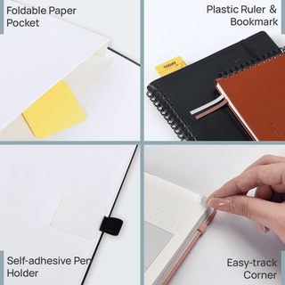 A4 Size Spiral 15-minute 2027 Weekly Planner PU Leather Softcover Appointment Book