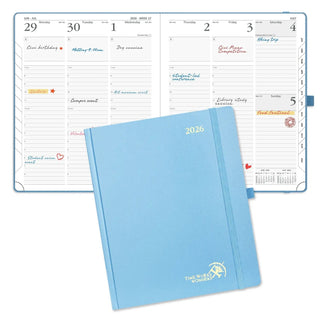 POPRUN 2025 Weekly Planner Haze Blue