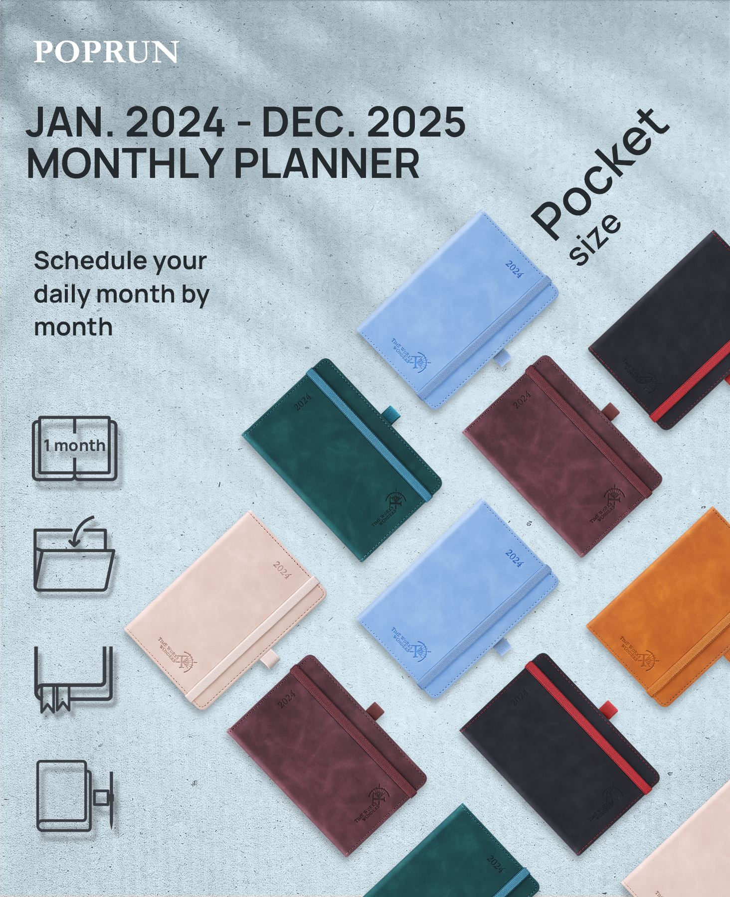 2024 Classic Daily Travel Planner – POPRUN
