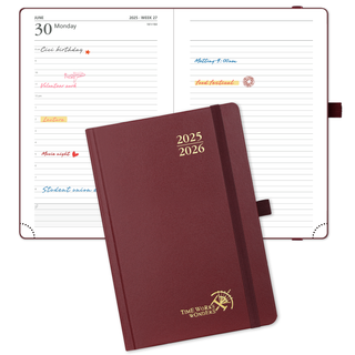 POPRUN Daily Planner 2026 A6, 12 Maanden Agenda Jan.2026 tot Dec.2026, 1 Dag 1 Pagina, Hard Cover Planner 2026, 70 Grams FSC® Papier - Violet POPRUN Daily Planner 2026 A6, 12 Maanden Agenda Jan.2026 tot Dec.2026, 1 Dag 1 Pagina, Hard Cover Planner 2026, 70 Grams FSC® Papier - Violet