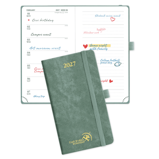 POPRUN Weekly Planner Midnight Green