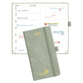 POPRUN Weekly Planner Olive Green