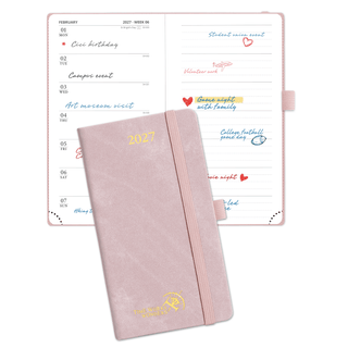 POPRUN Weekly Planner Soft Pink