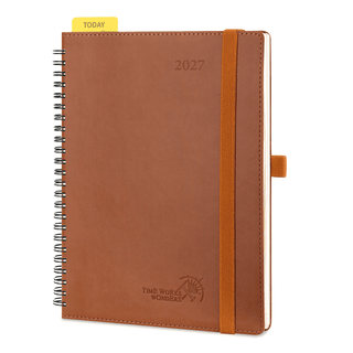 POPRUN 2027 Week Planner Brown