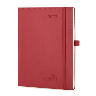 POPRUN 2027 Week Planner Burgundy