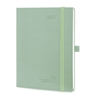 POPRUN 2027 Week Planner Celadon Green