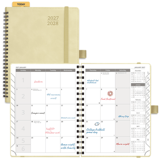 POPRUN 2026 Monthly Planner Beige