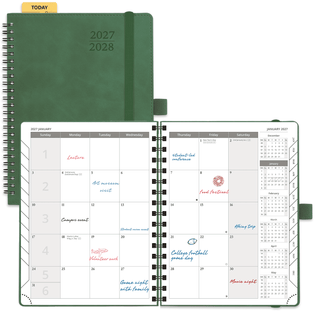 POPRUN 2026 Monthly Planner Green