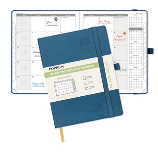 POPRUN 2026-2027 Academic Planner Night Sky Blue
