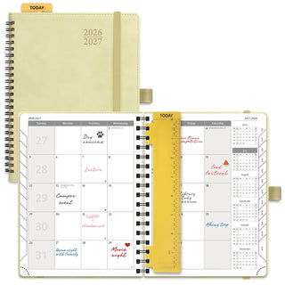 POPRUN 2026-2027 Academic Planner Beige
