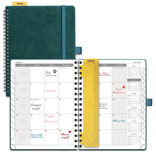 POPRUN 2026-2027 Academic Planner Petrol Green