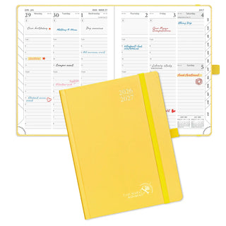POPRUN 2026-2027 Academic Planner Light Yellow