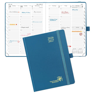 POPRUN 2026-2027 Academic Planner Night Sky Blue