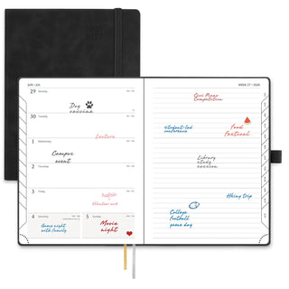 POPRUN 2026-2027 Academic Planner Black