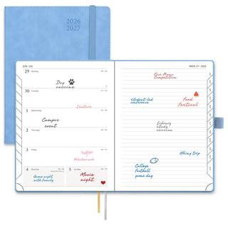 POPRUN 2026-2027 Academic Planner Cerulean Blue