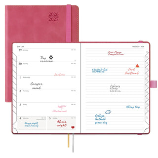 POPRUN 2026-2027 Academic Planner Magenta