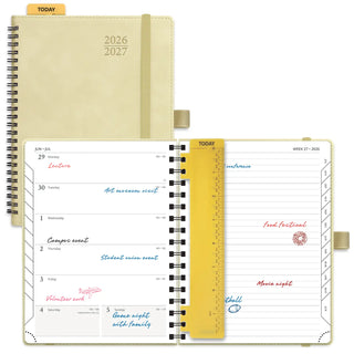 POPRUN 2026-2027 Academic Planner Beige