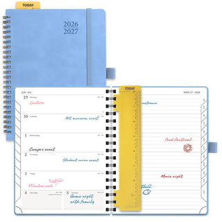 POPRUN 2026-2027 Academic Planner Cerulean Blue
