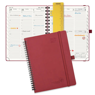 POPRUN 2026-2027 Academic Planner Burgundy