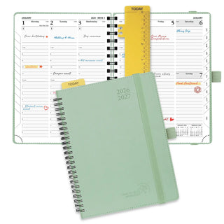 POPRUN 2026-2027 Academic Planner Celadon Green