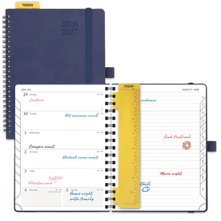 POPRUN 2026-2027 Academic Planner Navy Blue