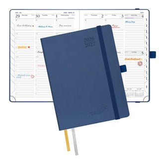 POPRUN 2026-2027 Academic Planner Navy Blue