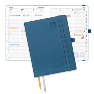 POPRUN 2026-2027 Academic Planner Night Sky Blue