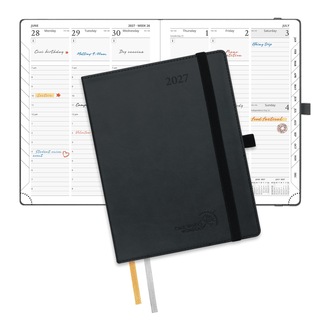 POPRUN 2027 Week Planner Black