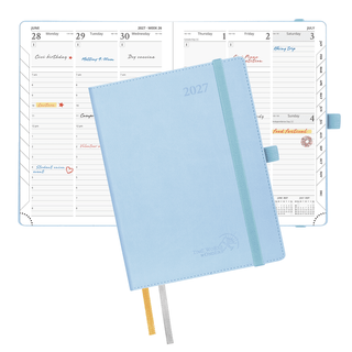 POPRUN 2027 Week Planner Blue