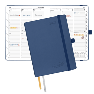 POPRUN 2027 Week Planner Navy Blue
