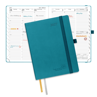 POPRUN 2027 Week Planner Pacific Green
