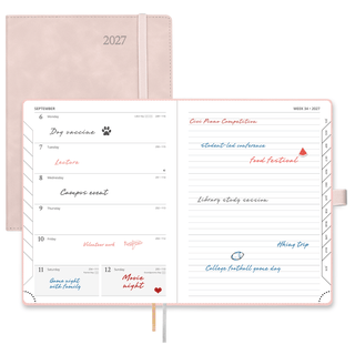 POPRUN Weekly Planner Pink