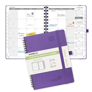 POPRUN 2026 Monthly Planner Purple