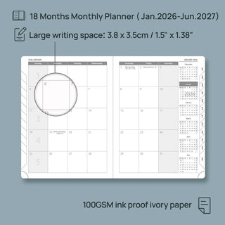 POPRUN 2026 Monthly Planner