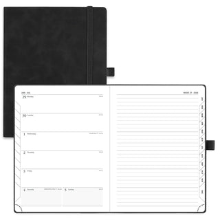 POPRUN 2026 Weekly Planner Neo Black