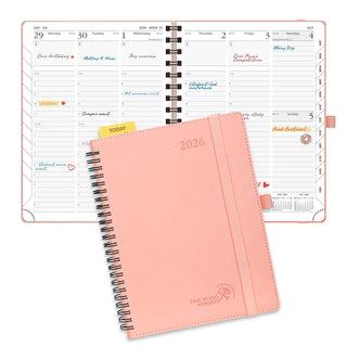 POPRUN 2026 Weekly Planner Pink