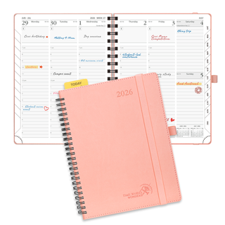 POPRUN 2026 Weekly Planner Pink