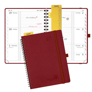 POPRUN 2026-2027 Academic Planner Burgundy