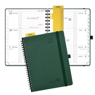 POPRUN 2026-2027 Academic Planner Forest Green