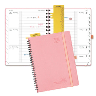 POPRUN 2026-2027 Academic Planner Soft Pink