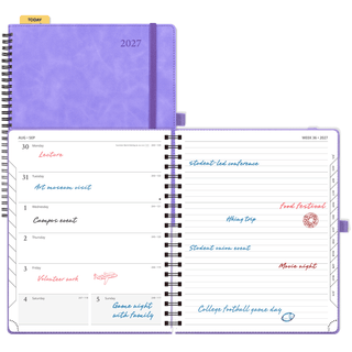 POPRUN Weekly Planner Lillac