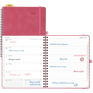 POPRUN Weekly Planner Magenta
