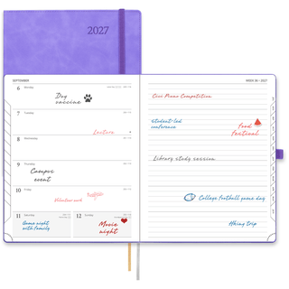 POPRUN Weekly Planner Lillac