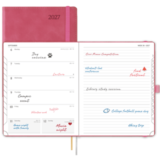 POPRUN Weekly Planner Magenta
