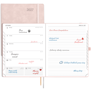 POPRUN Weekly Planner Pink