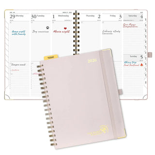 POPRUN 2026 Weekly Planner Light Pink