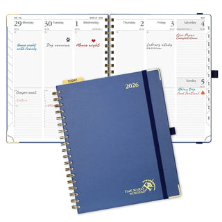 POPRUN 2026 Weekly Planner Night Sky Blue