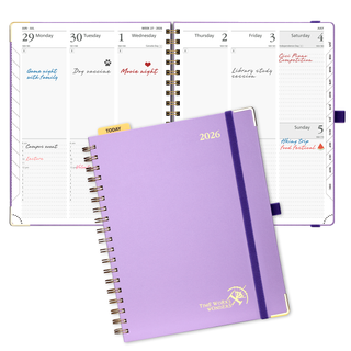 POPRUN 2026 Weekly Planner Violet